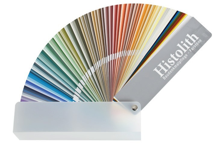 Wzornik barw HISTOLITH – nie jest wydrukiem kolorów ale odwzorowaniem przez wymalowanie.