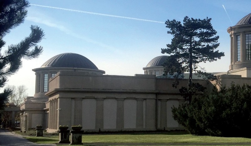 Elewacja północna po konserwacji.