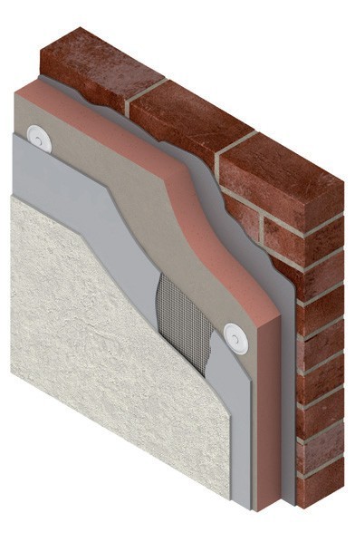Rys. 1. Płyty Kooltherm K5 Izolacja Ścian w zastosowaniu.