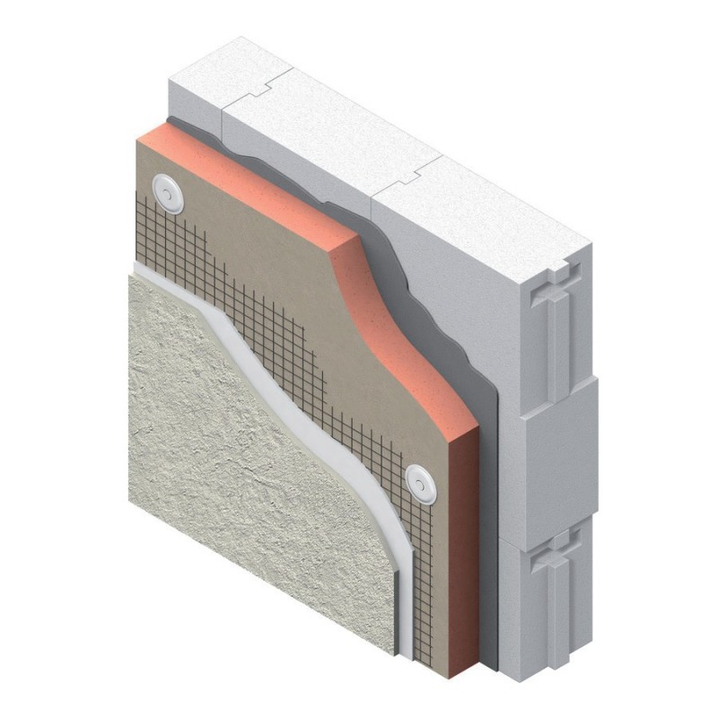 Przekrój przez płytę
termoizolacyjną
Kingspan Kooltherm® K5
Izolacja ścian