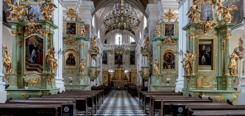 Wnętrze kościoła
klasztornego
oo. dominikanów
w Lublinie