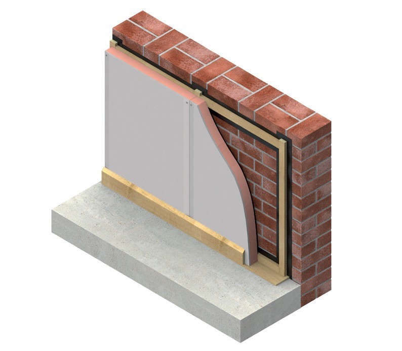 Przekrój przez płytę
termoizolacyjną
Kingspan Kooltherm® K17
Izolacja wewnętrzna