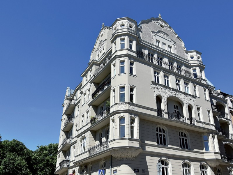 Kamienica na rogu
Ogrodowej i Piekary.
Wykonawca – Zakład
Ogólnobudowlany
Renowacje Obiektów
Zabytkowych,
Tomasz Sobierajski