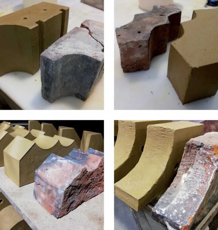 Odtwarzane detale
i kształtki ceramiczne.
Fot.: T. Nieruchalski