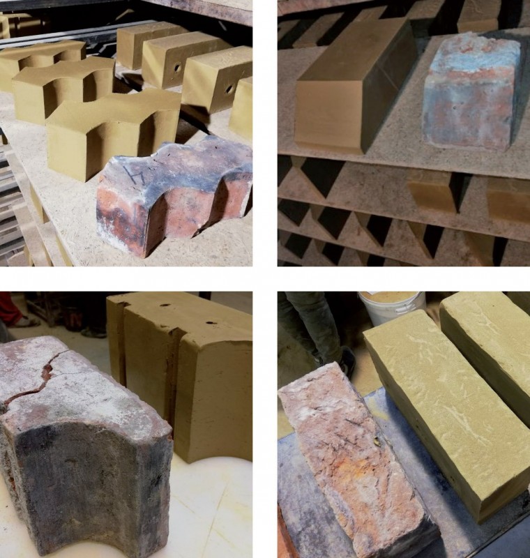 Odtwarzane detale
i kształtki ceramiczne.
Fot.: T. Nieruchalski