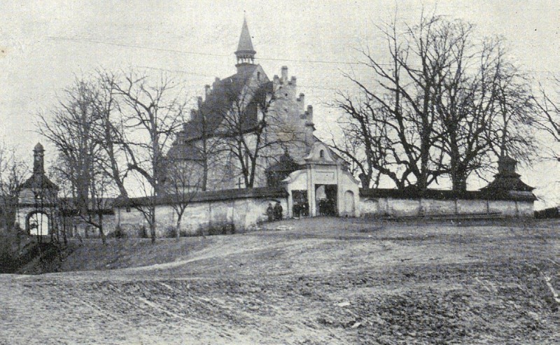 Widok od wschodu. Źródło: J. Łobczowski, Rudawa. Kościół, probostwo, parafia, Kraków 1916, polona.pl