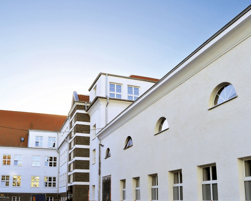 Widok od strony dziedzińca dawnej szkoły żeńskiej w Braniewie